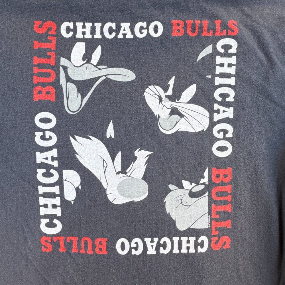 Vintage Chicago Bulls Looney Tunes Hoodie XXL Tailgate Bugs Bunny NBA